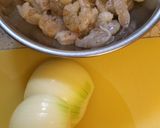 えびと玉ねぎのケチャップ炒め作り方1写真