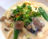 さば味噌煮缶ときのこde和風シチュー♪作り方6写真