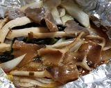 ウラベニホテイシメジ、ワカメ、焼きキノコ作り方8写真