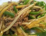 牛切落とし肉と野菜のオイスターソース炒め作り方5写真