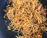 茹でないパスタ★水漬けパスタのナポリタン作り方6写真
