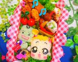 おじゃ魔女『マジョリカ&はなちゃん』弁当作り方16写真