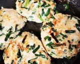 ニラ鶏ミンチ落とし焼きハンバーグ作り方3写真