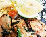 ニラ鶏ミンチ落とし焼きハンバーグ作り方4写真