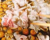 たっぷりきのこと豚バラの土鍋とろみ汁作り方8写真