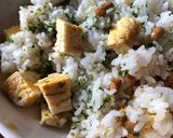 悪魔のおにぎりアレンジ！納豆と青のりご飯作り方3写真