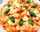 超カンタン フライパンで餃子の皮ピザ作り方4写真