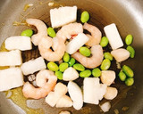 一人暮らしのシーフードペペロン焼きそば作り方3写真