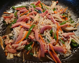 ヘルシー✨榎茸を使った彩り野菜炒め作り方2写真