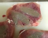 豚ヒレ肉のサルティンボッカ風作り方1写真