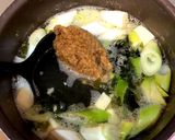 卵豆腐♡長ねぎとワカメの味噌汁作り方5写真