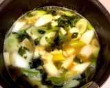 卵豆腐♡長ねぎとワカメの味噌汁作り方6写真