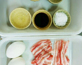旨っ♥半月たまごの豚肉巻き(甘辛たれ)作り方1写真