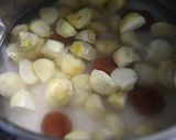 秋の実り♪もち米と梅干し入り栗ご飯作り方3写真