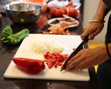 バルセロナのお家で食べた海鮮パエリア作り方1写真