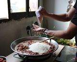 バルセロナのお家で食べた海鮮パエリア作り方11写真