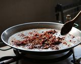 バルセロナのお家で食べた海鮮パエリア作り方10写真