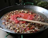 バルセロナのお家で食べた海鮮パエリア作り方9写真