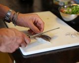 バルセロナのお家で食べた海鮮パエリア作り方3写真