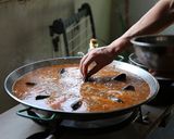 バルセロナのお家で食べた海鮮パエリア作り方13写真