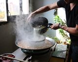 バルセロナのお家で食べた海鮮パエリア作り方12写真