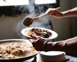 バルセロナのお家で食べた海鮮パエリア作り方16写真