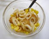 レンジで簡単！ちくわコーンバター作り方2写真
