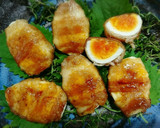 旨っ♥半月たまごの豚肉巻き(甘辛たれ)作り方18写真