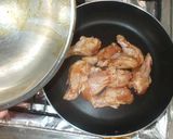 鶏手羽元の蒸し焼き♪簡単ケチャップ味作り方5写真