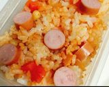簡単ピラフ☆カレー粉andケチャップ☆作り方16写真