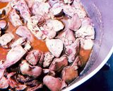 鶏レバーと心臓の甘辛煮+.(・∀・)゚+作り方5写真