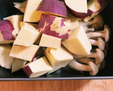 きのことさつまいもの♥炊き込みご飯作り方1写真
