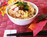 きのことさつまいもの♥炊き込みご飯作り方4写真