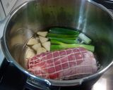 圧力鍋さっぱりゆで豚　春キャベツを添えて作り方1写真