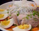 圧力鍋さっぱりゆで豚　春キャベツを添えて作り方4写真