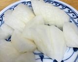 キャベツと梨のレモン胡麻和え作り方3写真
