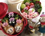 簡単】キャラ弁 ピンクチップ ハロウィン作り方8写真