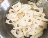鯖の味噌煮缶と根菜のスープパスタ作り方2写真