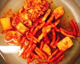 一人暮らしのじゃがいもの味噌チゲ作り方2写真