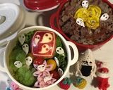 簡単】キャラ弁 ピンクチップ ハロウィン作り方11写真