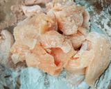 絶品*♡鶏むね肉のマヨマスタードからめ作り方4写真