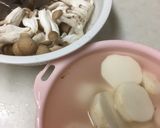 里芋とこんにゃくの煮物作り方1写真