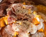柿とホタテと生ハムのサラダ作り方5写真