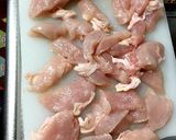 鶏むね肉とオクラの天つゆ炒め作り方1写真