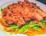 60℃ 油淋鶏(ユウリンチー)鶏肉の甘酢がけ作り方30写真
