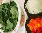 ひき肉とほうれん草トマトカレー作り方2写真