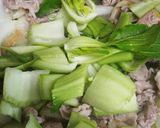 簡単♪豚こまとチンゲン菜でクィック中華丼作り方6写真