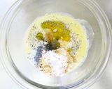 糖質オフ黒胡麻きな粉大豆粉レンジ蒸しパン作り方1写真