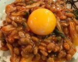 簡単！キムチ納豆の卵かけご飯作り方6写真