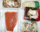 鮭ときのこのフライパン蒸し♪簡単作り方1写真